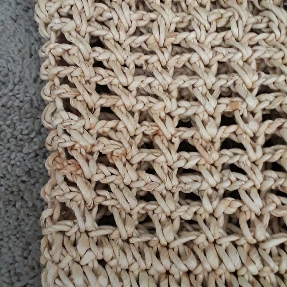 Beach Bag Or Purse 100% Corn Husk Straw - Picture 3 of 6